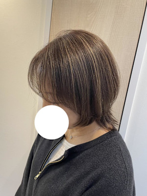 白髪ぼかしハイライト