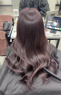 ブリーチなしで叶うラベンダーブラウン♪