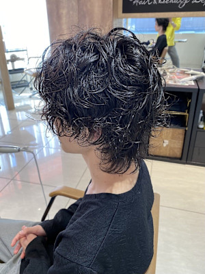 メンズ/刈り上げ/ツーブロック/ウルフ/パーマ/ウルフパーマ