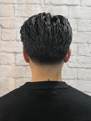 ツーブロ七三オールバック