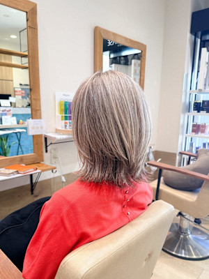 白髪ぼかし細めハイライト30代40代50代【藤沢　藤沢駅】