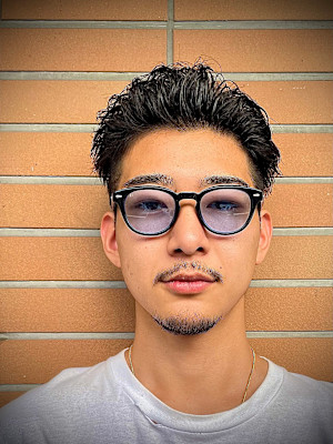 【大村指名】メンズカットアップバングオールバック