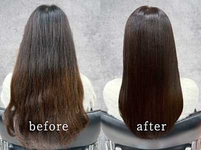 髪質改善・縮毛矯正→ツヤ髪