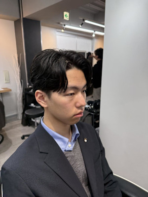 大宮/カット/短髪/毛流れ/センターパート