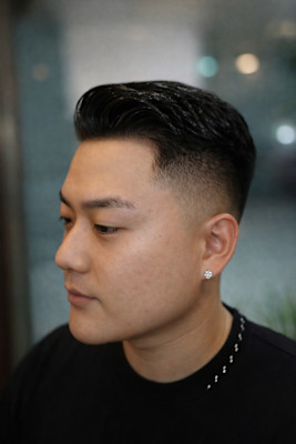 艶感フェードアップバングスタイル