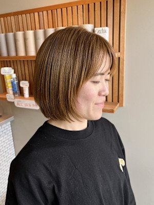 ハニーベージュ×ボブ