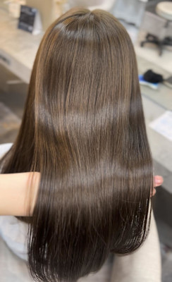 ハッシュカット/顔周りカット/ダークブラウン/シャギーカット