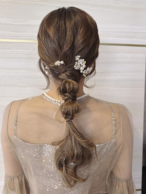 《あやね》ヘアセット／編みおろし