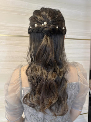 《あやね》ヘアセット／ハーフアップ