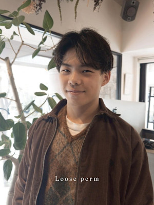 シャドウパーマ/メンズパーマ/大名