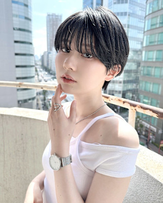 20代/30代/U24/顔まわり/ハンサム/くびれボブ