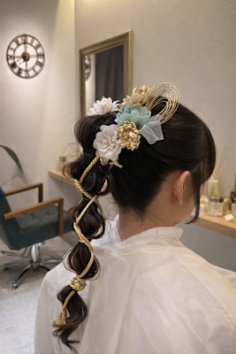 和装ポニーテール