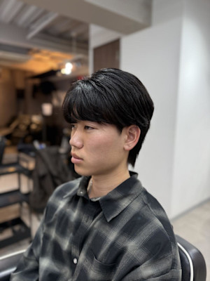 シースルーマッシュ×毛流れパーマ/大宮