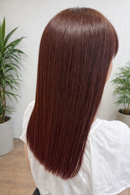 人気暖色カラー春カラーレッドブラウンカシスチェリーブラウン