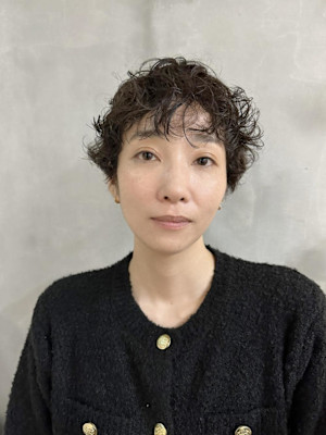 short•パーマ•アッシュ•オシャレ