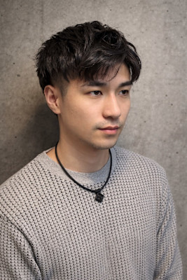 刈り上げマッシュ×毛流れショート