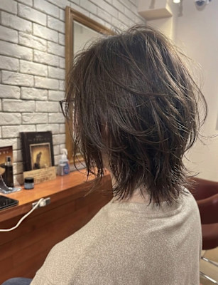 こなれ感たっぷりな無造作ウルフ【180スタイル】