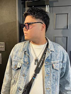 【スパイキーマレット×スキンフェード】