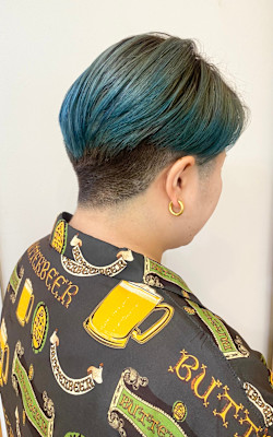 【morio成増/一戸】刈り上げショートグラデーションカラー