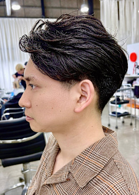 メンズビジネス/毛流れパーマ/メンズ