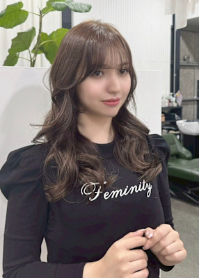 大人レイヤー/小顔　顔まわりレイヤー/韓国レイヤー