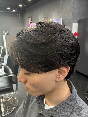 ニュアンスカール 自然な毛流れパーマ韓国風パーマ眉毛