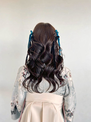 ハーフツイン×リボン