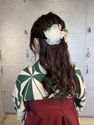 ハーフアップ/ヘアセット/着付け