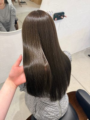 オリーブカラー/レイヤー/グレージュ/ベージュ/前髪