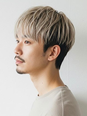 メンズマッシュツーブロック