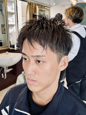 【20代 男性】ロンドンビジネス束感ツーブロック