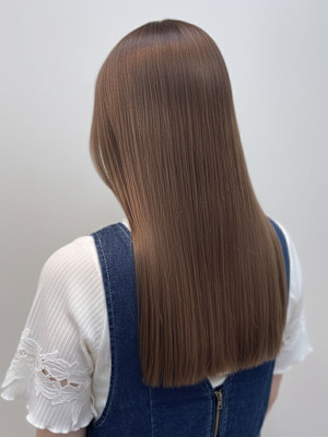 髪質改善トリートメント縮毛矯正前髪カット◎うる艶ストレート