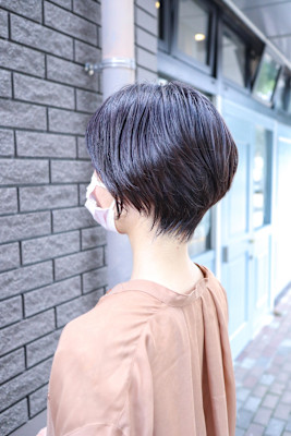 ◎ハンサムショート20代30代40代前髪なし大人クール小顔