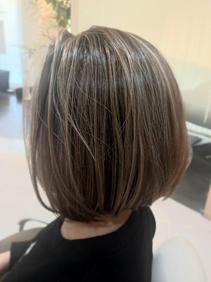 白髪ぼかしハイライト