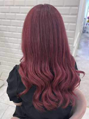 【カラー】1ブリーチ〜！ラベンダーピンク♪_ユウ