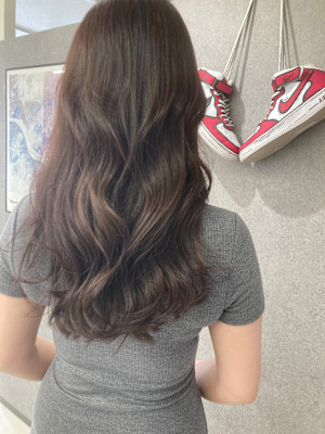 枚方市駅/ブリーチなし/グレージュ/イルミナカラー/カーキ