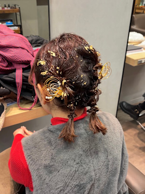 【藤沢ヘアセット】個性的ボブアレンジ