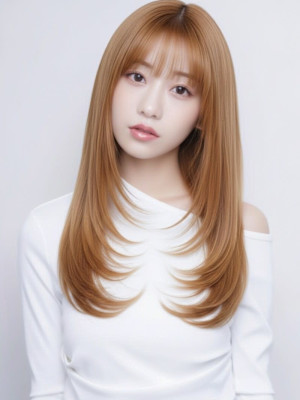 ブリーチなしダブルカラー ハイトーン ロング 髪質改善 艶髪