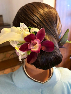 ヘアアレンジ シニヨン 結婚式 30代 40代 和装ヘア