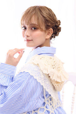 くるっとおだんごヘア/前髪/ボブアレンジ/20代30代40代