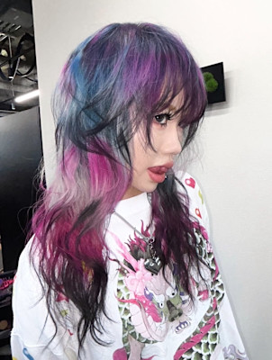 オーダーメイド　デザインカラー　ケアブリーチカラー　ウルフ