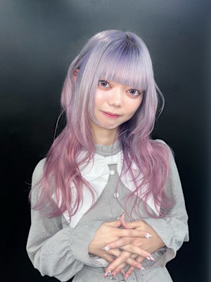 ルーツカラー　ブリーチカラー　デザインカラー　姫レイヤー