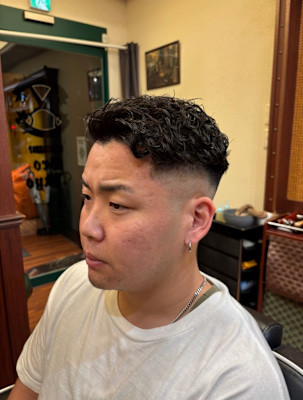 スキンフェード極道パーマ