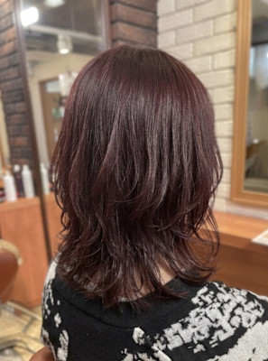 艶やかチェリーピンクのくびれウルフ【186スタイル】