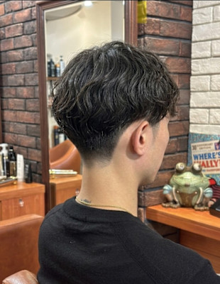 波巻きパーマ風のスパイラルマッシュ【187スタイル】