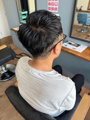 メンズカット/トップふんわりショート