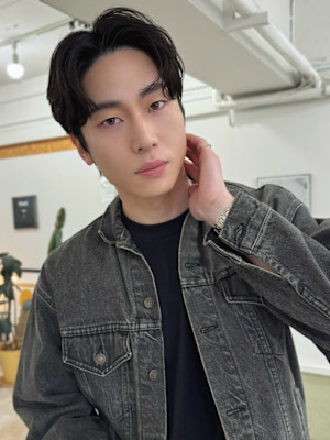 かきあげセンターパート