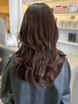 透明感カラー アッシュブラウン 髪質改善 レイヤーカット