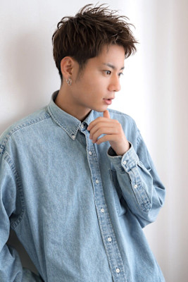 無造作な束感でクールショート