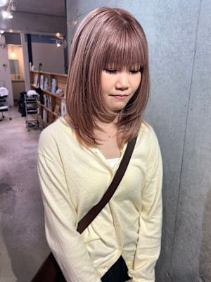 ケアブリーチウルフレイヤーハッシュカット